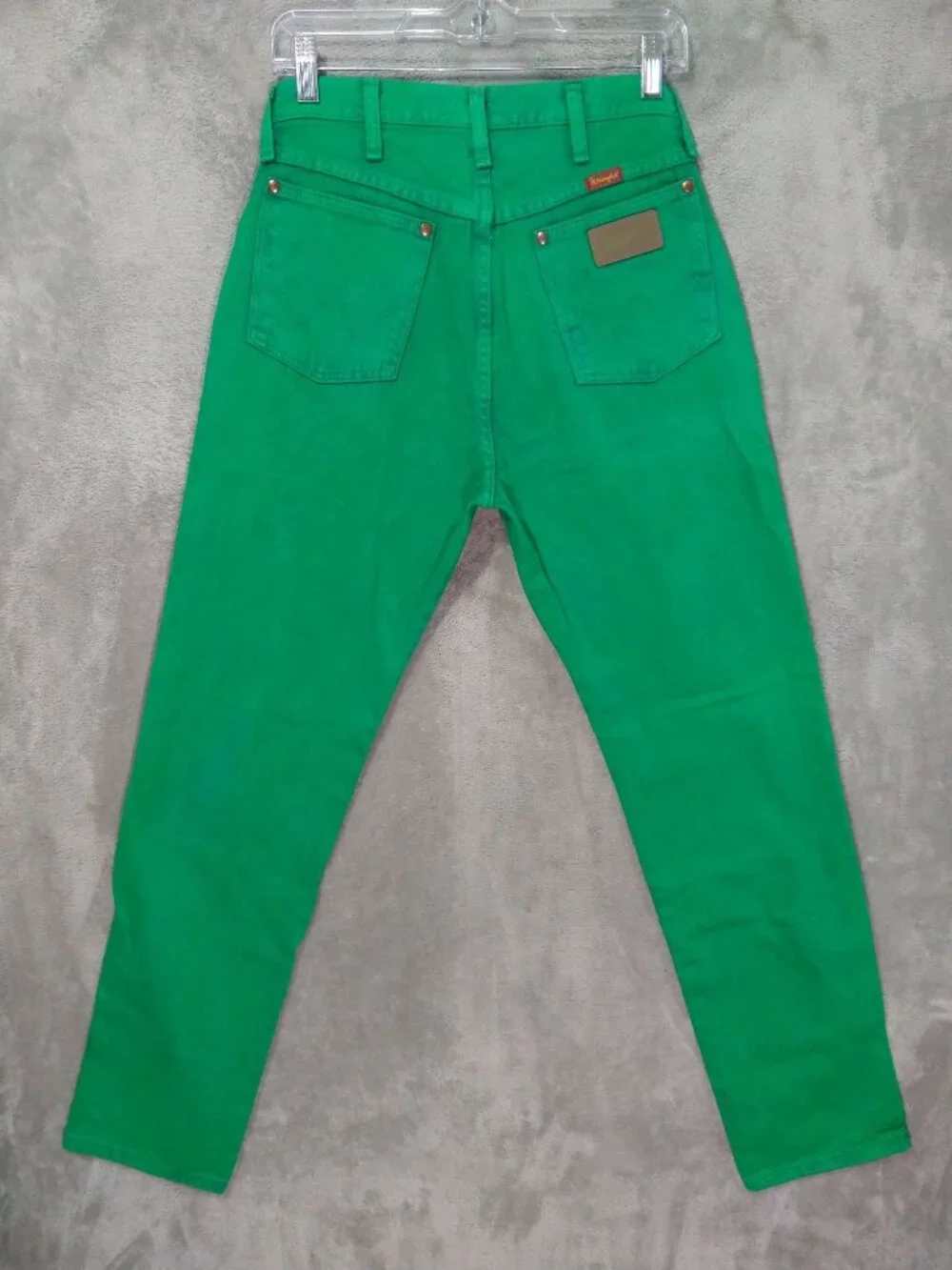 Wrangler Jeans Womens 9x32 Green Denim Cowboy Cut Slim Fit High Rise Vintage
